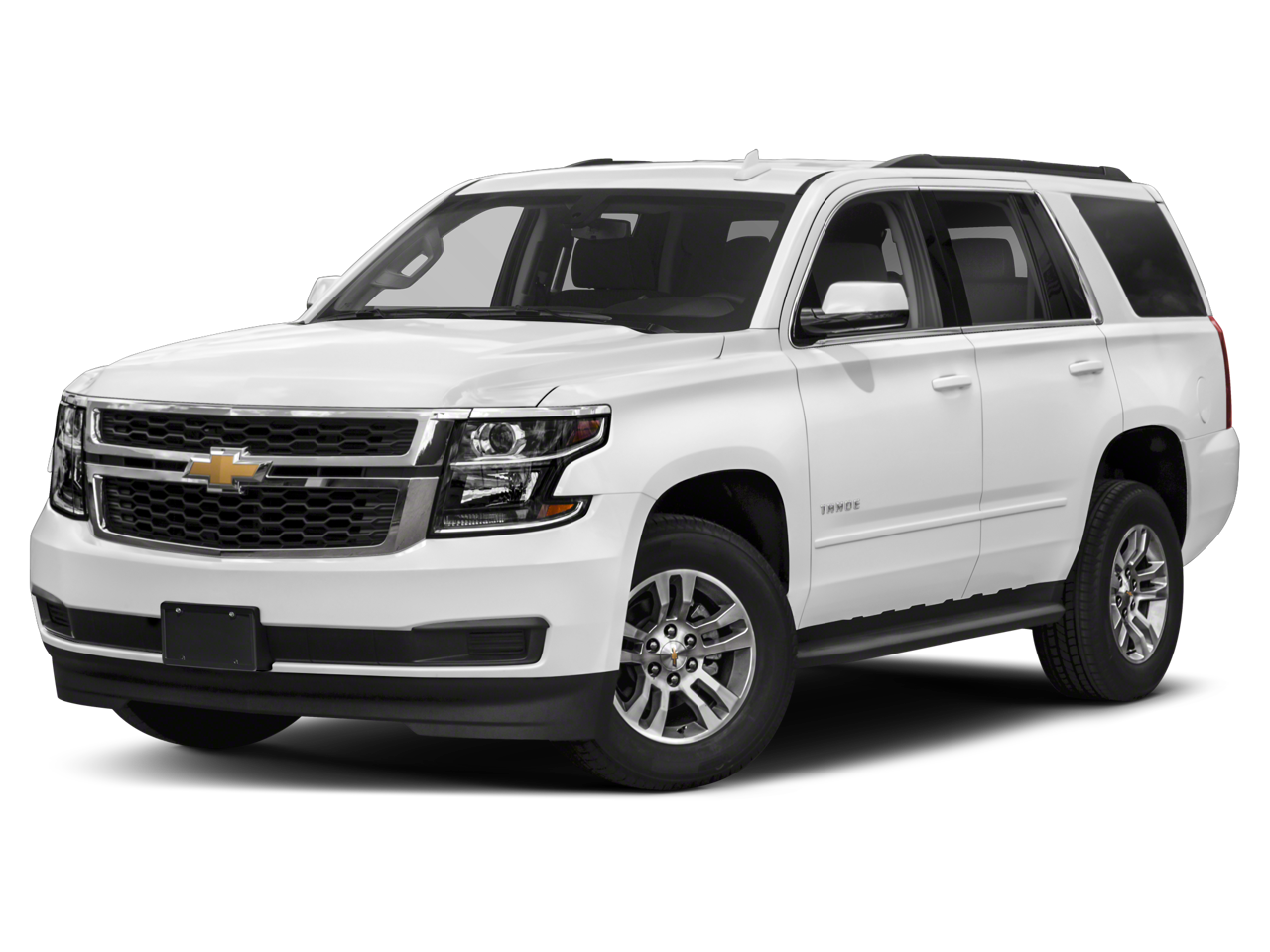 2019 Chevrolet Tahoe LS in Shadow Gray Metallic — front three-quarter view