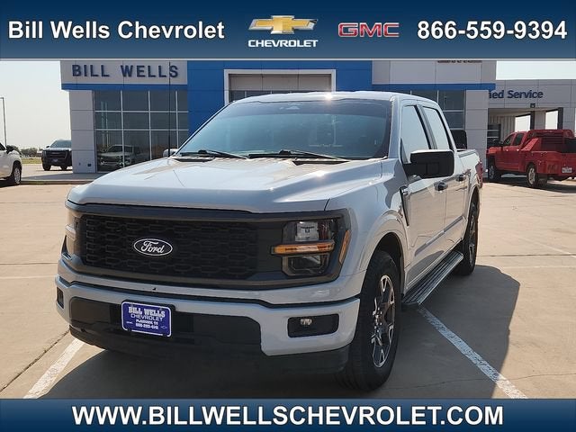 2024 Ford F-150 STX in Gray — front three-quarter view