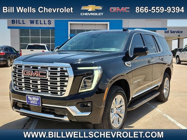 2026 GMC Yukon Denali in Onyx Black — front three-quarter view