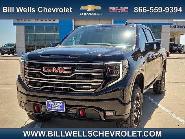 2026 GMC Sierra 1500 AT4 in Onyx Black — front three-quarter view