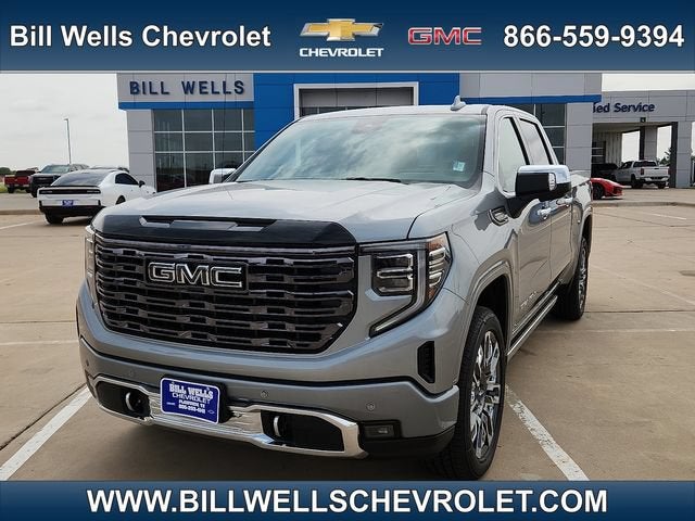 2026 GMC Sierra 1500 Denali Ultimate in Sterling Metallic — front three-quarter view